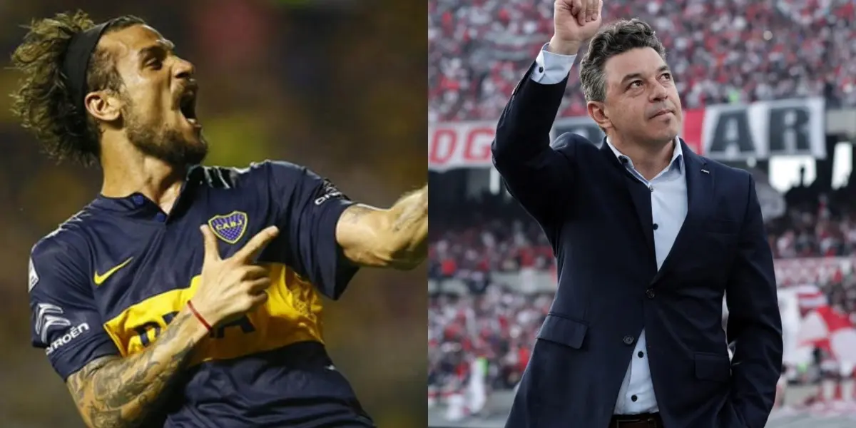 Daniel Osvaldo y Marcelo Gallardo