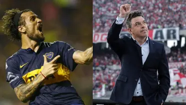 Daniel Osvaldo y Marcelo Gallardo