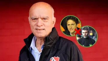 Darío Grindetti sonriendo ante la cámara con una campera de Independiente.