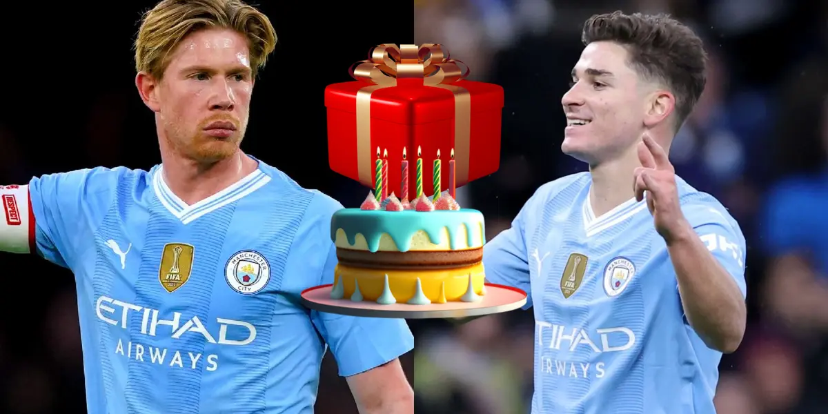 De Bruyne le hizo un regalo inmejorable a Julián Álvarez