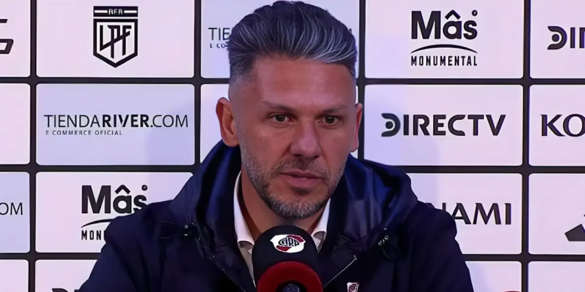 Demichelis en conferencia de prensa tras la derrota de River.