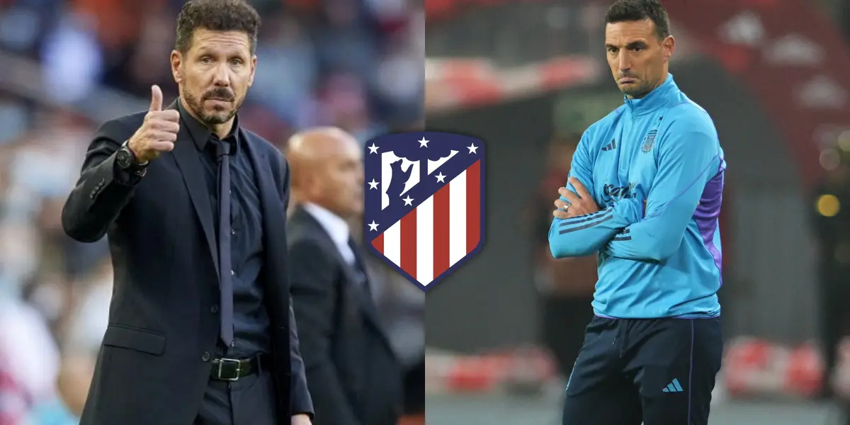 Diego Simeone y Lionel Scaloni.