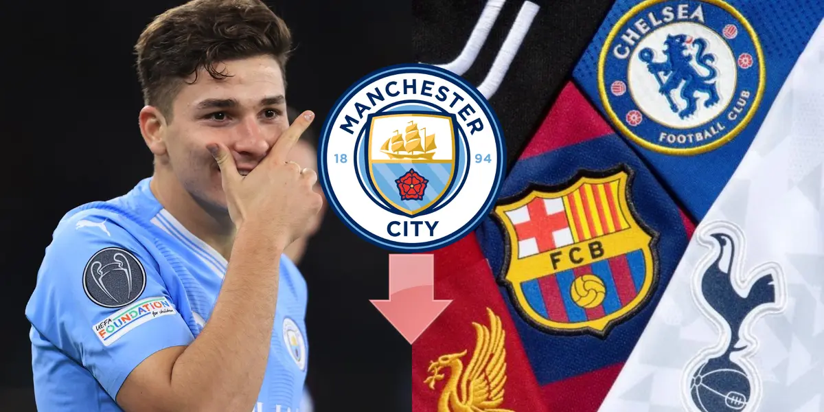 ¿Dónde jugaría Julián Álvarez si desciende Manchester City?