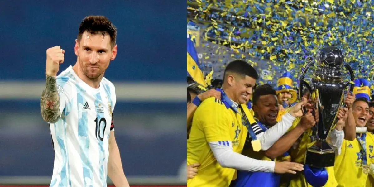 El capitán de la Selección Argentina se acordó del Xeneize en medio de los festejos e hizo algo que enloqueció a los hinchas.