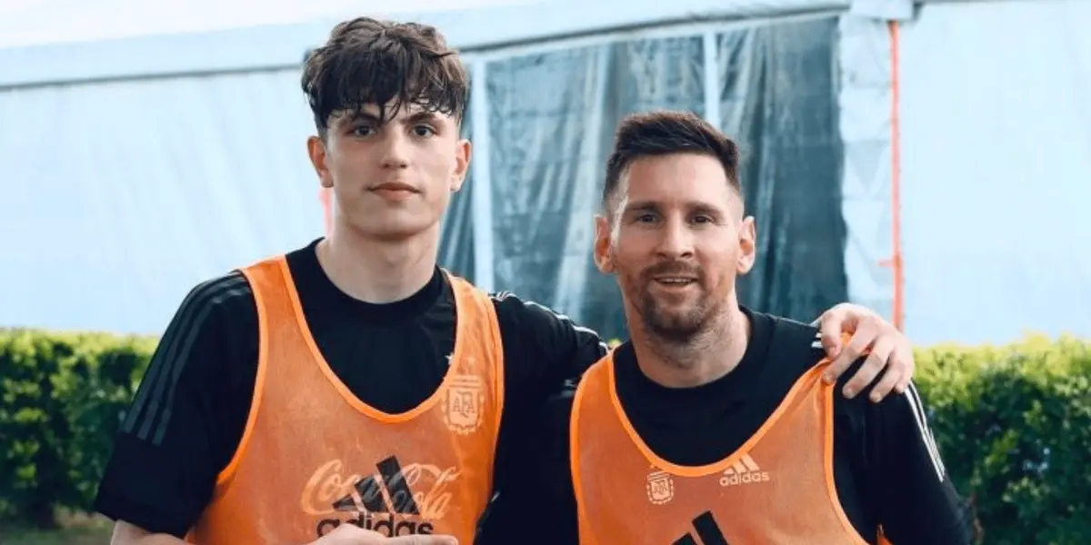 El joven extremo del Manchester United emuló al capitán de la selección argentina