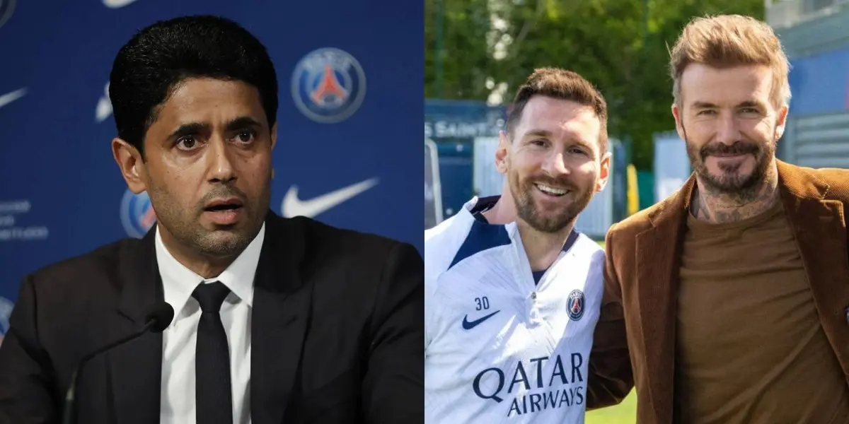 El presidente del PSG siempre se mostró frío con Leo en París, pero el británico no duda en demostrar su amor a la Pulga.