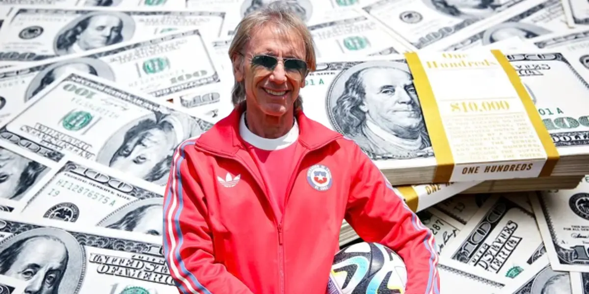 De ganar 3,7 millones en Perú, el sueldo que percibe Ricardo Gareca en Chile