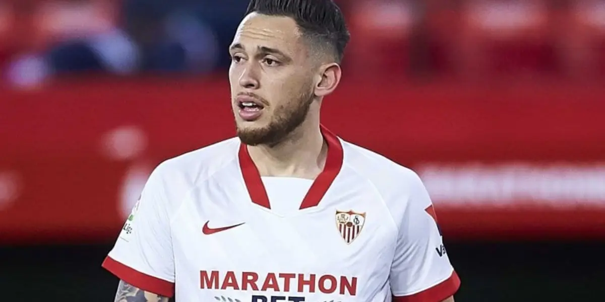 El Sevilla sacó el famoso “escaparate” y Lucas Ocampos dejó un mensaje en sus redes sociales