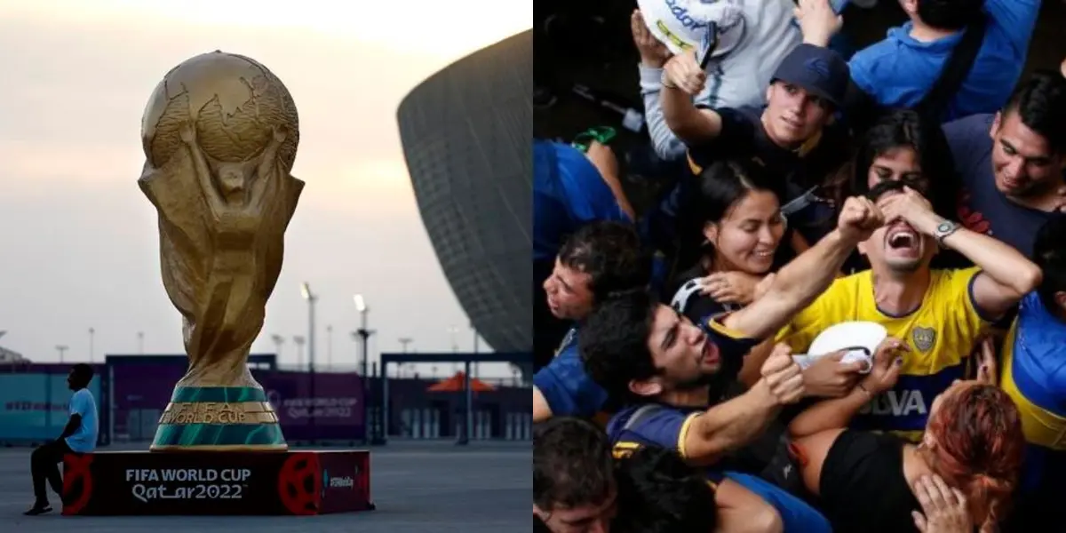 En el marco de la Copa del Mundo, una figura a nivel mundial se mostró con los colores Xeneizes. 