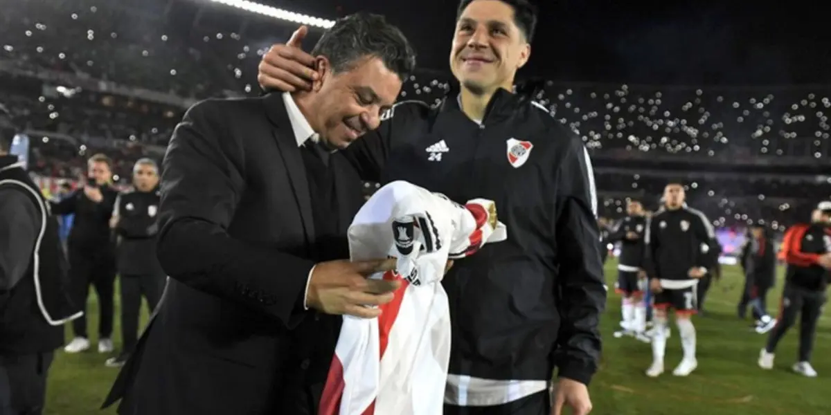 Enzo Pérez y Marcelo Gallardo.