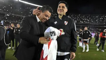 Enzo Pérez y Marcelo Gallardo.