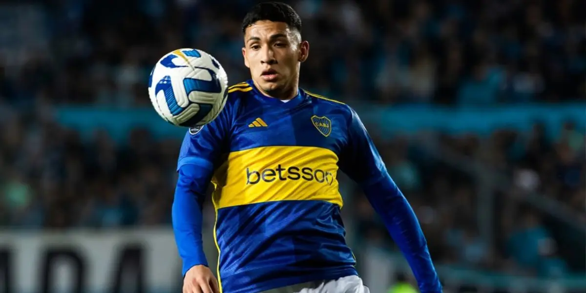 Equi Fernández durante un partido de Boca Juniors.