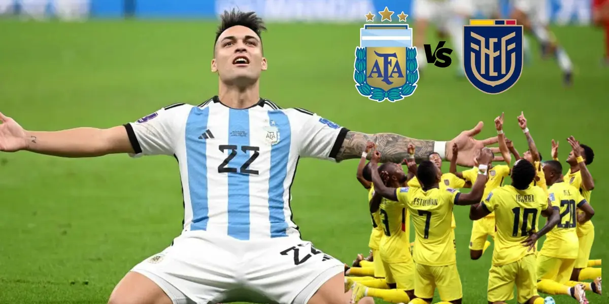 Gol de Lautaro Martínez vs Países Bajos en Qatar 2022.