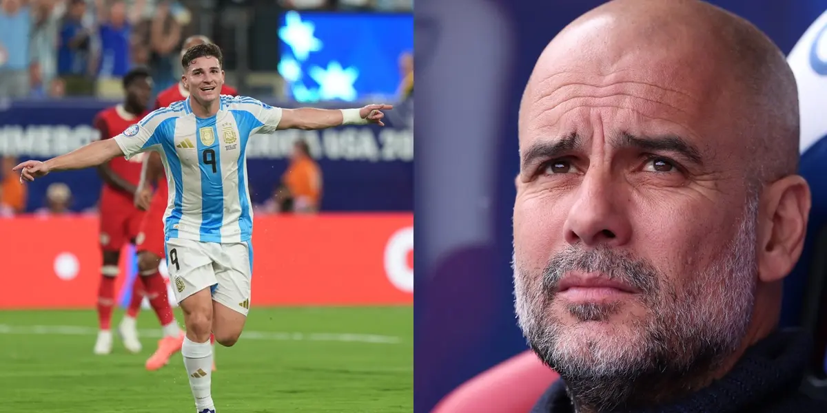 Tras su actuación en Copa América, la decisión de Guardiola con Julián Álvarez