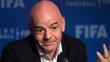 Infantino en conferencia de prensa