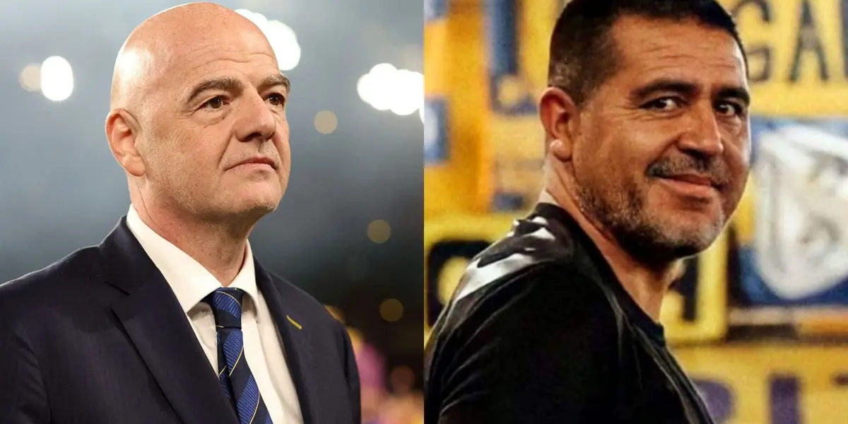 Infantino y Riquelme.