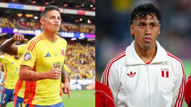 James Rodríguez y Renato Tapia