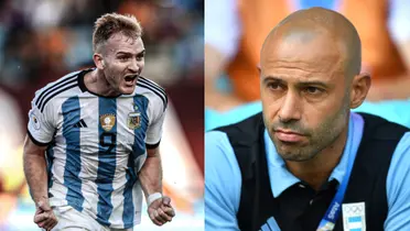 Javier Mascherano y Luciano Gondou