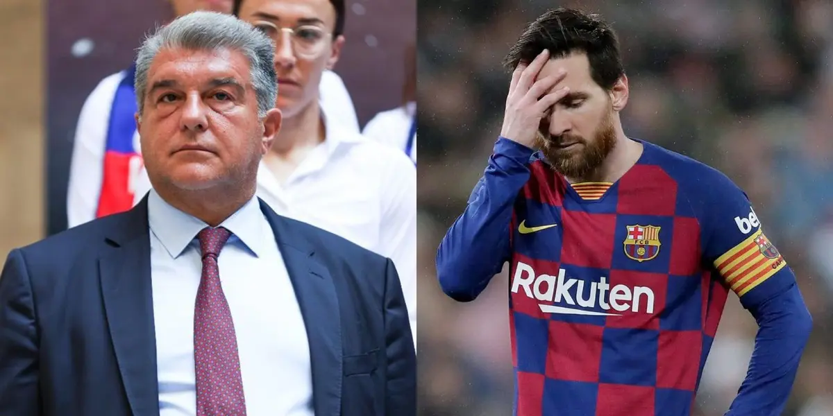 Joan Laporta y el padre de Leo se reunieron este lunes tras la aprobación de La Liga.