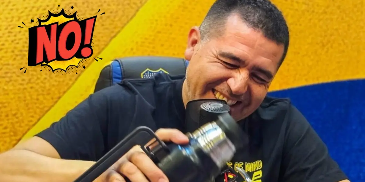 Juan Román Riquelme con el mate