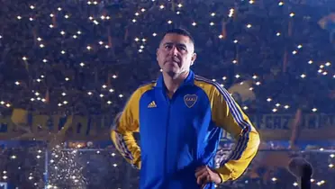 Juan Román Riquelme en su partido de despedida 