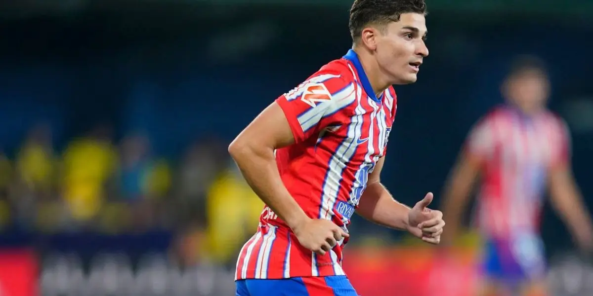 Julián Álvarez en el Atlético de Madrid. (Foto: EFE)