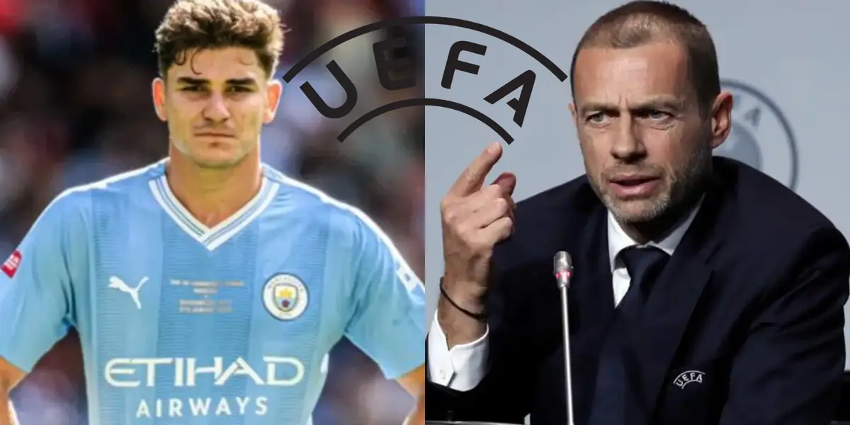 Julián Álvarez y Manchester City recibieron un golpe bajo de la UEFA