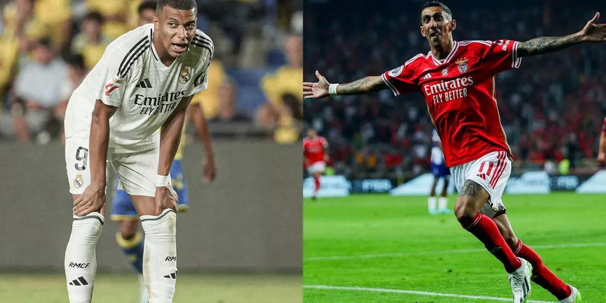 Kylian Mbappé y Ángel Di María