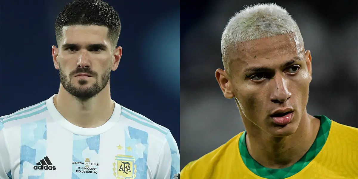 La Selección Argentina Sub 23 quedó eliminada de los Juegos Olímpicos en Tokio en la disciplina de fútbol y el jugador Richarlison se burló de la pronta salida del combinado de Fernando Batista, ¿Cómo reaccionó Rodrigo de Paul ante esto? Enterate de toda la situación acá.