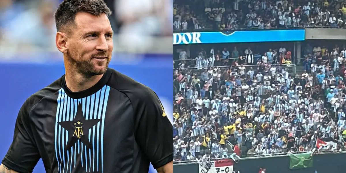 Lionel Messi con la remera de la selección antes de jugar vs Ecuador.