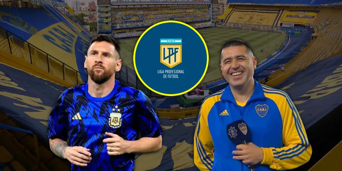 Lionel Messi y Juan Román Riquelme.