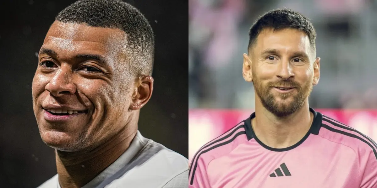 Lionel Messi y Kylian Mbappé