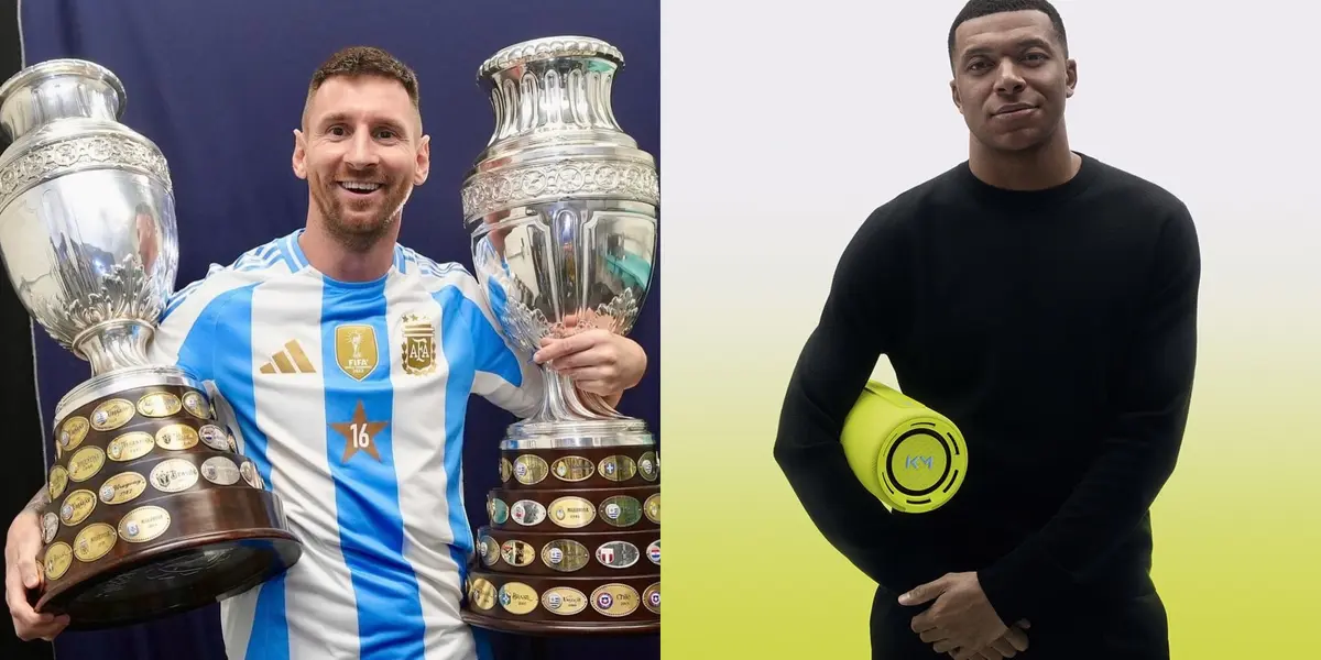 Messi es el más ganador con 45 títulos y los que ganó Mbappé en su carrera