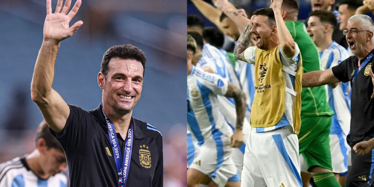 Lionel Scaloni y Lionel Messi