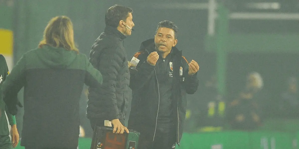 Los dos técnicos tuvieron un fuerte cruce en el partido en Varela que terminó sin goles entre Defensa y River. 