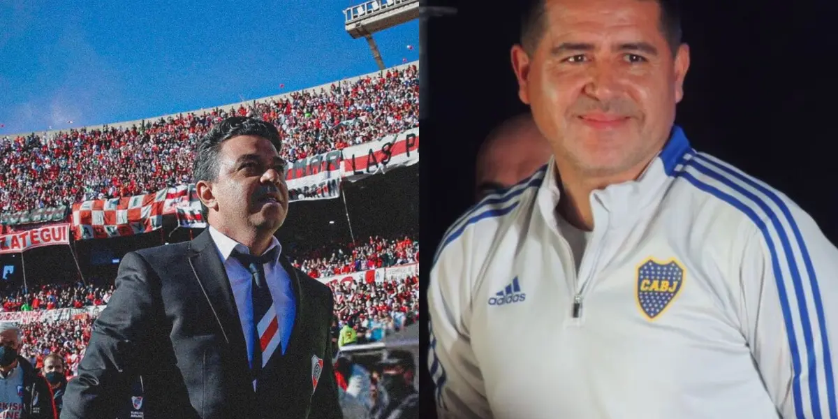 Marcelo Gallardo y Juan Román Riquelme.