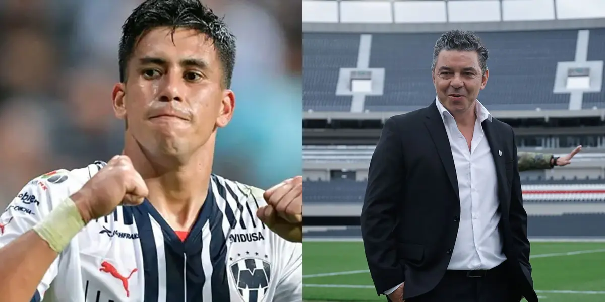 Maxi Meza y Marcelo Gallardo.