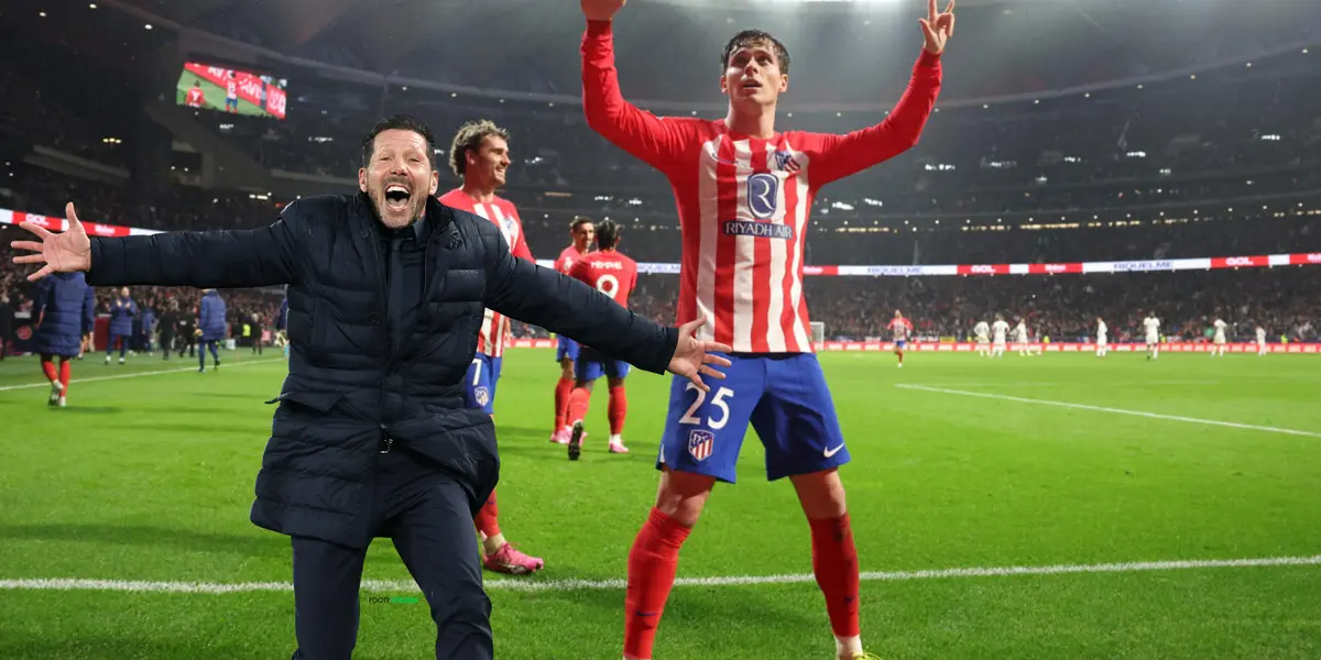 Simeone tuvo una reacción alocada tras el cuarto gol del Atlético