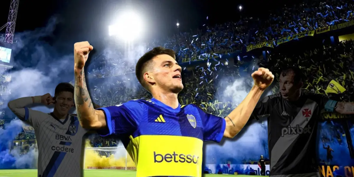 Zenón festeja un gol con la camiseta de Boca.